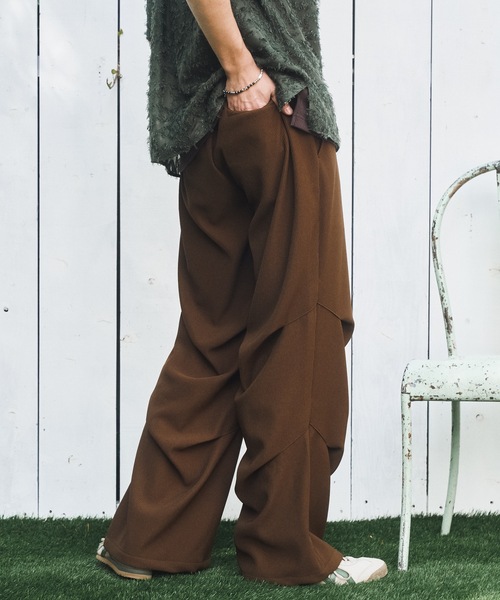 Casper John（キャスパージョン） ワイドパンツ パンツ Pleats tuck