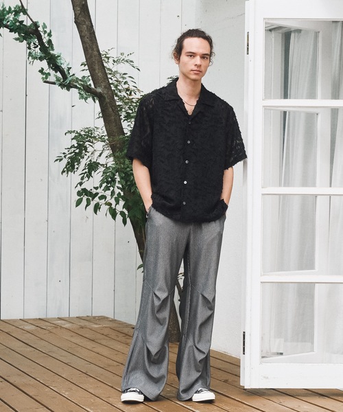 Casper John（キャスパージョン） ワイドパンツ パンツ Pleats tuck