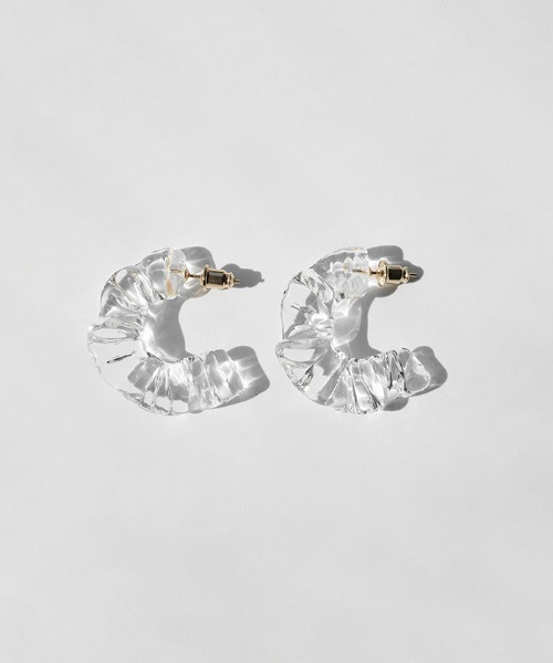 ピアス ピアス アイシクル ドレープ レディースの画像