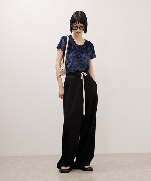 ワイドパンツ パンツ 「サステナブル」UNSEENジャージパンツ レディースの画像