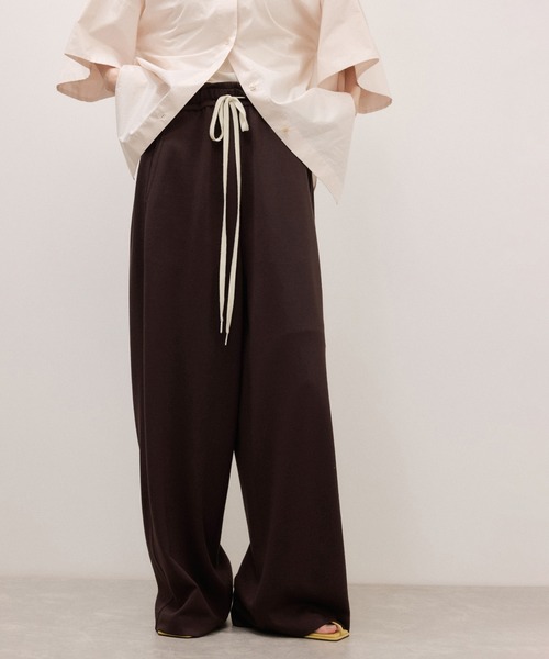 ワイドパンツ パンツ 「サステナブル」UNSEENジャージパンツ レディースの画像