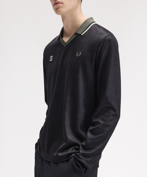 ポロシャツ Meyba Printed Long Sleeve Polo Shirt／メイバプリントロングスリーブポロシャツ メンズ レディース_4