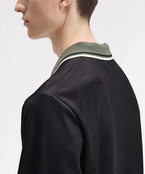 ポロシャツ Meyba Printed Long Sleeve Polo Shirt／メイバプリントロングスリーブポロシャツ メンズ レディース_6