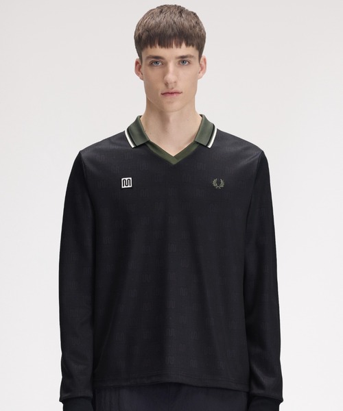 ポロシャツ Meyba Printed Long Sleeve Polo Shirt／メイバプリントロングスリーブポロシャツ メンズ レディース_10
