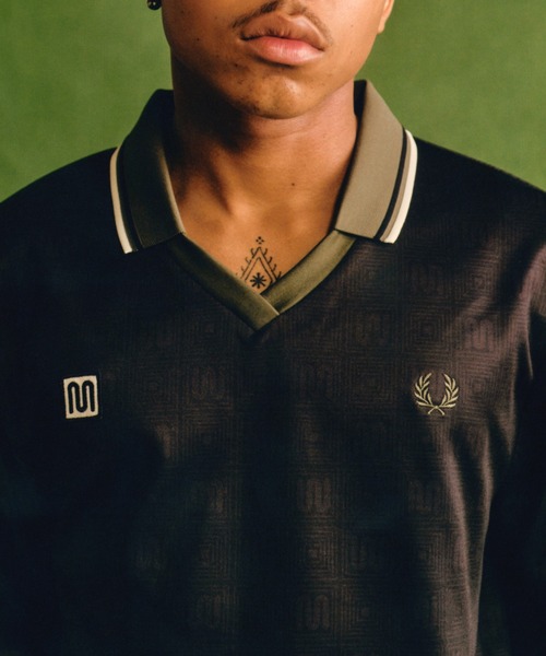 ポロシャツ Meyba Printed Long Sleeve Polo Shirt／メイバプリントロングスリーブポロシャツ メンズ レディース_3
