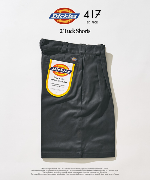 Dickies(ディッキーズ) パンツ Dickies 417別注 2タックショーツ Dickies(ディッキーズ) パンツ Dickies 417別注 2タックショーツ