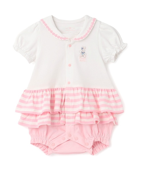 ベビー服 ロンパース セーラーカラー　スカート半袖ロンパース