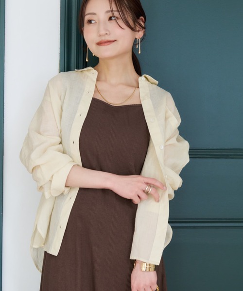 COHINA（コヒナ） ブラウス シャツ ベーシックラミーシャツ 「低身長