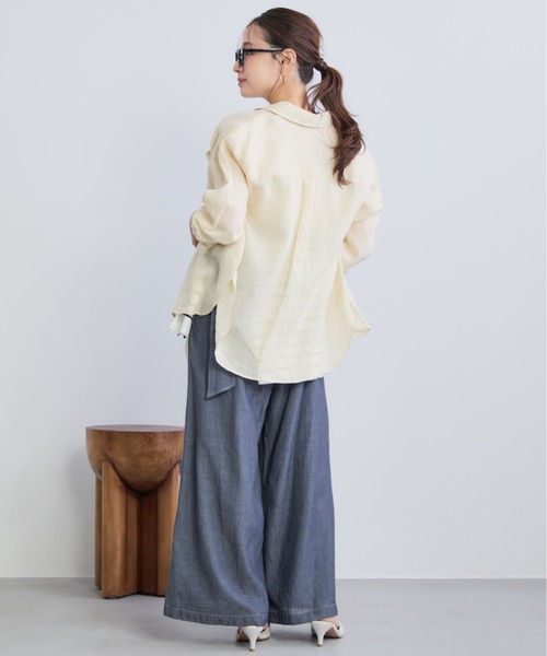 COHINA（コヒナ） ブラウス シャツ ベーシックラミーシャツ 「低身長