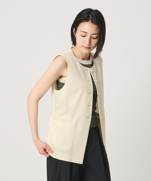 BEAUTY＆YOUTH UNITED ARROWS ベスト ジレ 夏 セルロースナイロン