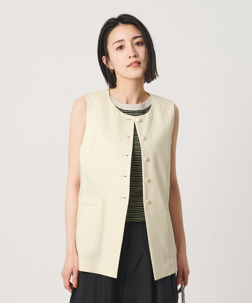 BEAUTY＆YOUTH UNITED ARROWS ベスト ジレ 夏 セルロースナイロン