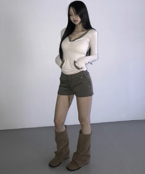 「.KOM」 長袖カットソー FREE ブラック レディース_画像8