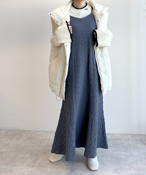 「w closet」 キャミソールワンピース FREE ホワイト レディース_画像5