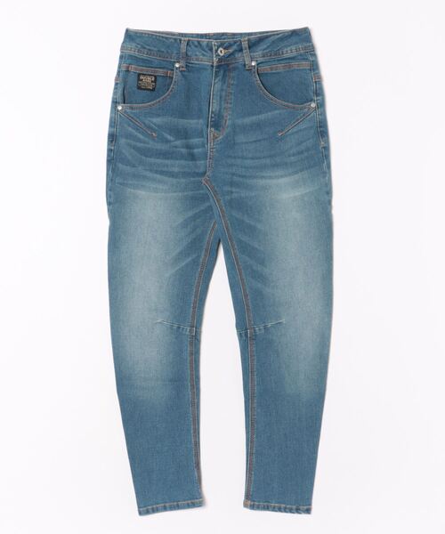 「DOUBLE NAME」 スキニーデニムパンツ MEDIUM インディゴブルー レディース_画像3