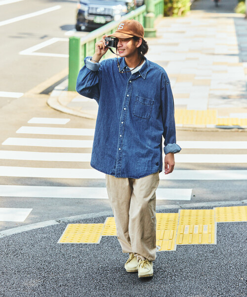 NAUTICA（ノーティカ） 長袖シャツ MEDIUM サックスブルー メンズ