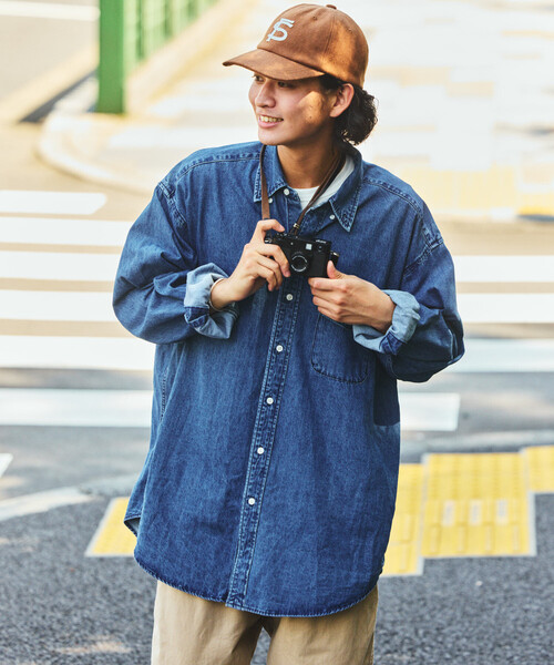 NAUTICA（ノーティカ） 長袖シャツ MEDIUM サックスブルー メンズ 