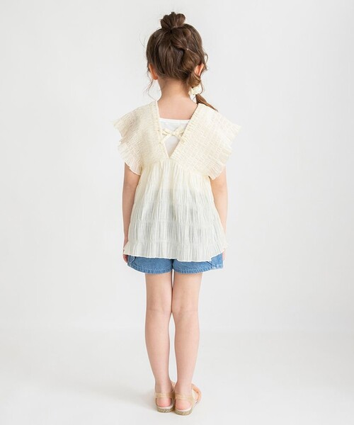 「branshes」 「KIDS」ノースリーブブラウス 150 ラベンダー キッズ_画像4
