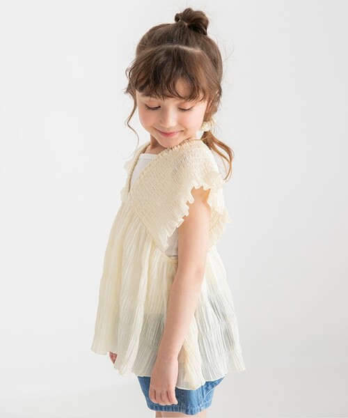 「branshes」 「KIDS」ノースリーブブラウス 150 ラベンダー キッズ_画像5