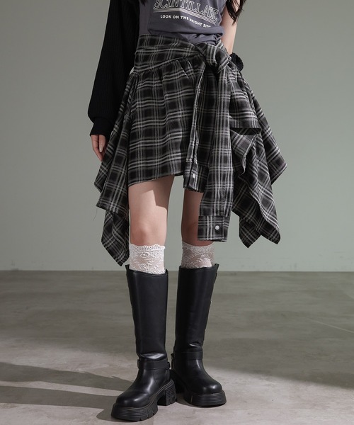「apres jour mignon」 ミニスカート フリー レッド レディース_画像2