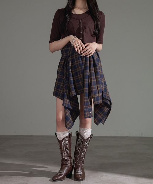 「apres jour mignon」 ミニスカート フリー レッド レディース_画像5