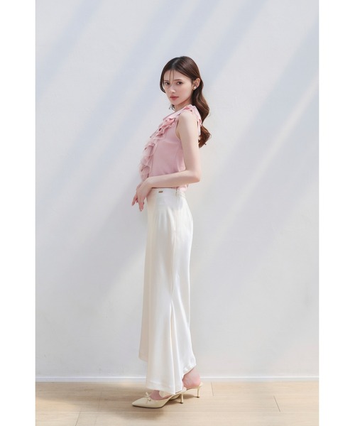 ORGUE シルキーサテンスカート BEIGE Sサイズ ORGUE（オルグ） スカート Silky satin skirt/シルキーサテンスカート