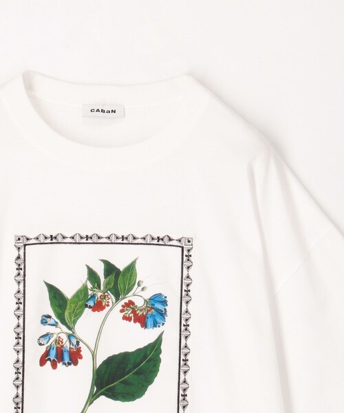 CABaN（キャバン） tシャツ スビンコットン FLOWER Tシャツ メンズ