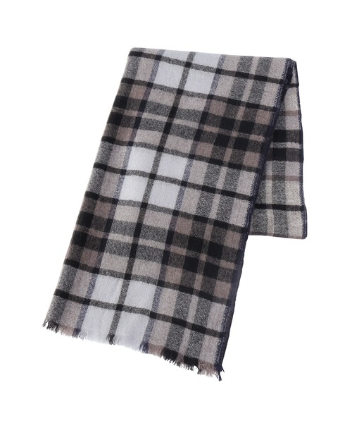 マッキントッシュフィロソフィー チェック カシミヤ 100% 大判ストール MACKINTOSH PHILOSOPHY ストール カシミヤ100% ビッグマフラー