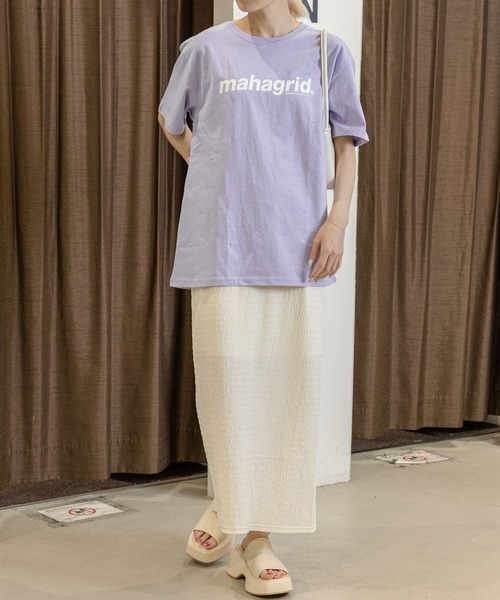 tシャツ 「UNISEX」MAHAGRID／BASIC LOGO TEE　2277557 レディース メンズ mahagrid/マハグリッド』BASIC LOGO TEE/ベーシックロゴ Tシャツ