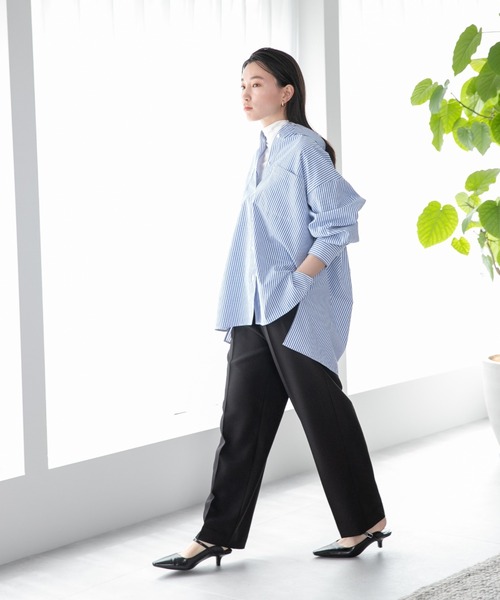 LOWRYS FARM（ローリーズファーム） シャツ ブラウス コットンライク