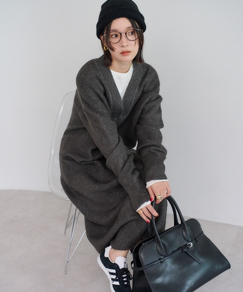 Bonjour Sagan（ボンジュールサガン） ワンピース ディープVネック