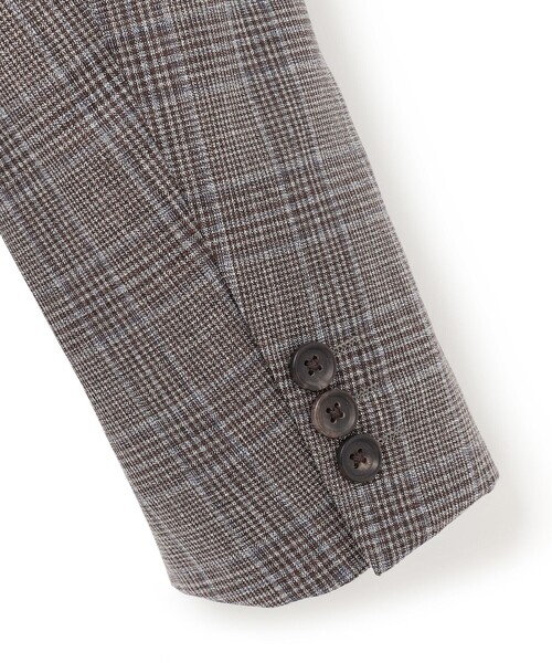 【美品】J.PRESSジェイプレス・ジャケット・ストレッチ・灰グレンチェックXL J．PRESS MOVING】Albino Torello