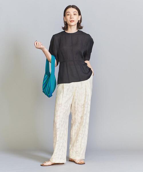 パンツ ジャカード タック バックゴム パンツ パンツ ジャカード タック バックゴム BEAUTY&YOUTH UNITED