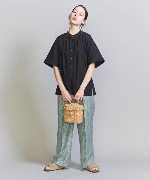 パンツ ジャカード タック バックゴム パンツ パンツ ジャカード タック バックゴム BEAUTY&YOUTH UNITED