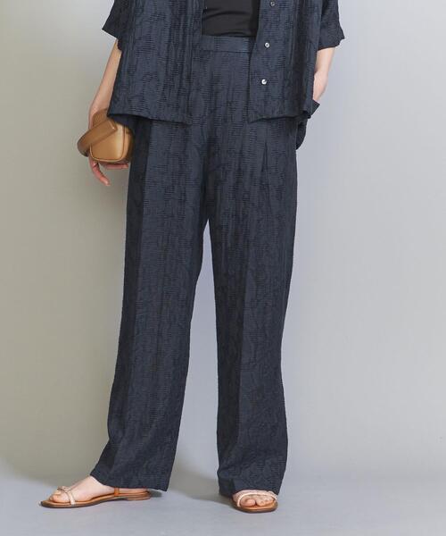 パンツ ジャカード タック バックゴム パンツ パンツ ジャカード タック バックゴム BEAUTY&YOUTH UNITED