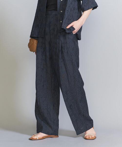 パンツ ジャカード タック バックゴム パンツ パンツ ジャカード タック バックゴム BEAUTY&YOUTH UNITED