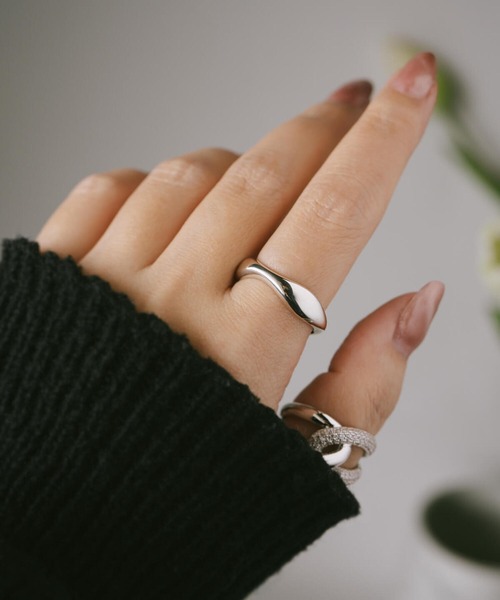 指輪 リング アクセサリー レディース シンプル シルバー925 「GREZIO