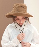 帽子 ハット パッカブル撥水つば広ハット レディースの詳細画像3