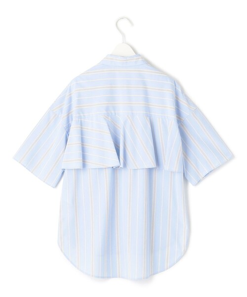 ICB ブラウス シャツ 「WEB限定カラーあり・洗える」ラッフル