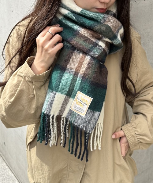 ikka（イッカ） マフラー ストール 抗菌加工マルチチェックマフラー