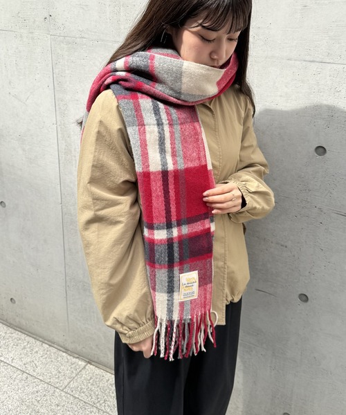 ikka（イッカ） マフラー ストール 抗菌加工マルチチェックマフラー