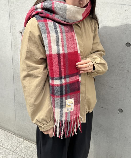 ikka（イッカ） マフラー ストール 抗菌加工マルチチェックマフラー