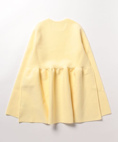 ニット セーター クルーネックボリュームペプラムニット レディース ur's ニット セーター クルーネックボリュームペプラムニット