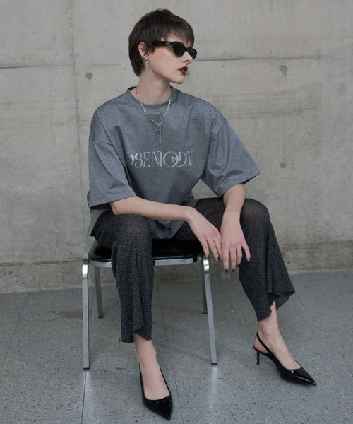 JOSE MOON（ジョゼムーン） ワイドパンツ パンツ LAME KNIT SHEER