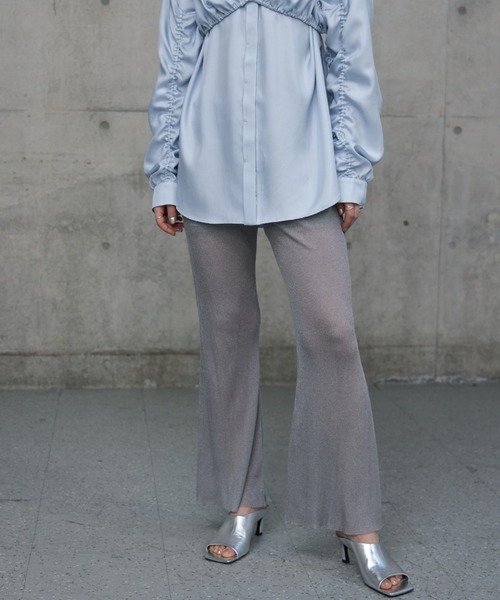 パンツ josemoon CROSS SLIT SHEER PANTS josemoon CROSS SLIT SHEER PANTS