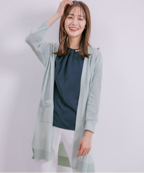 カーディガン 「UVカット」LOVERカーディガン レディース KOBE LETTUCE カーディガン 「 VネックorUネック 」 春夏秋冬着