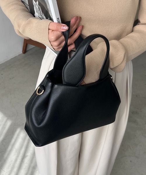 【CAPRICIUEX LE'MAGE】クラシカル ミニ レザーバッグ CAPRICIEUX LE'MAGE ショルダーバッグ バッグ ラウンドミニ