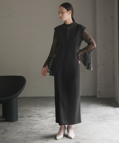 GIRL DRESS FOR NOW ドレス レースベルスリーブブラウス