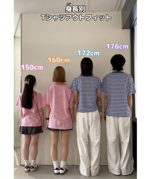 ALAND tシャツ 「UNISEX」ALAND／AロゴボーダーT レディース