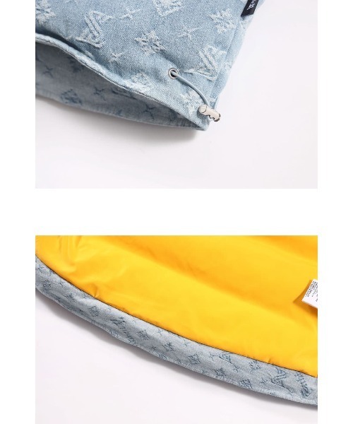 非売品！Supplier ダウンベスト ブルー SUPPLIER ダウンベスト ベスト ダウン｜MONOGRAM DENIM PUFFER