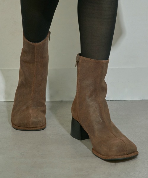 ALM.（アルム） ブーツ 「ALM.」ADELA LEATHER BOOTS レザーショート